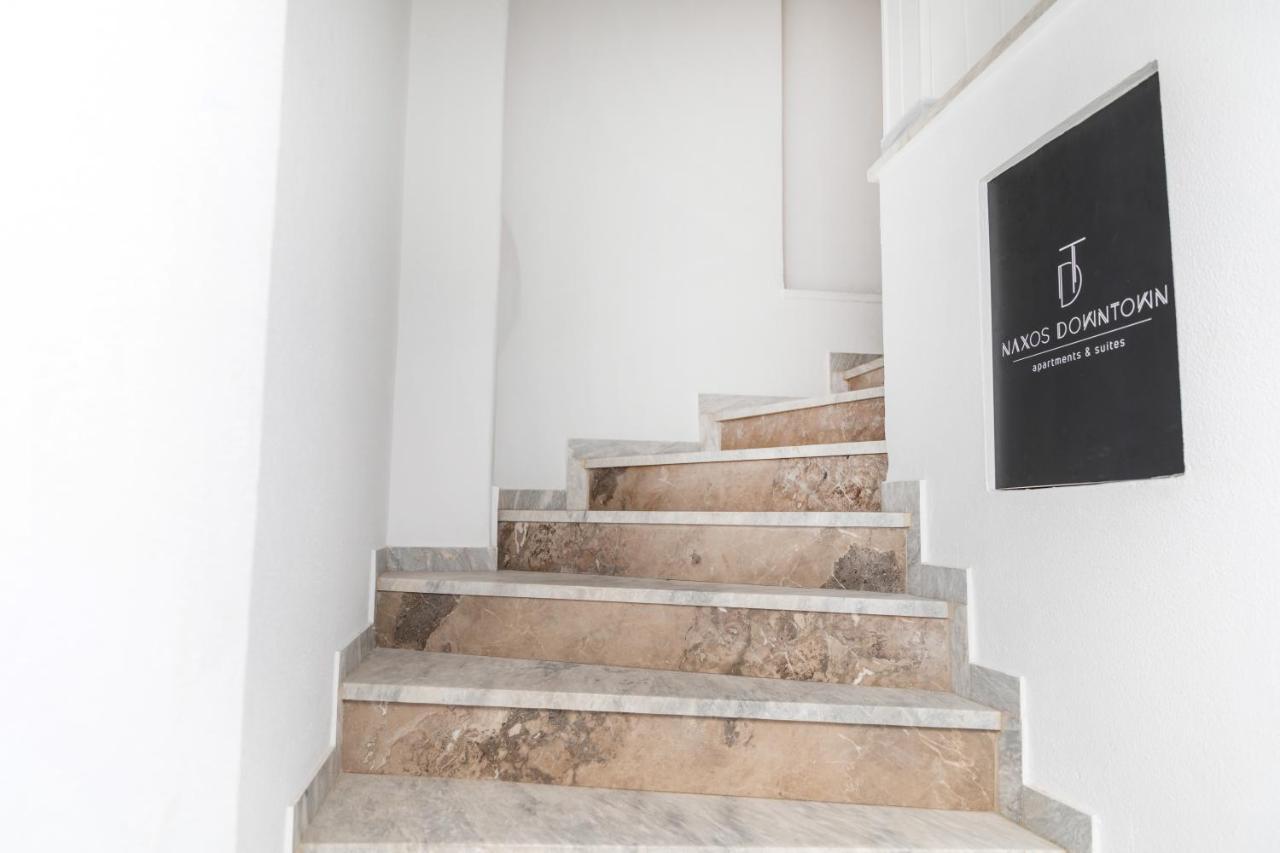 Naxos Downtown Apartments & Suites Naxos City Bagian luar foto